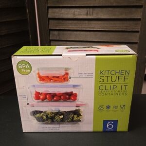 Glass 4 Pc Storage Container Set.